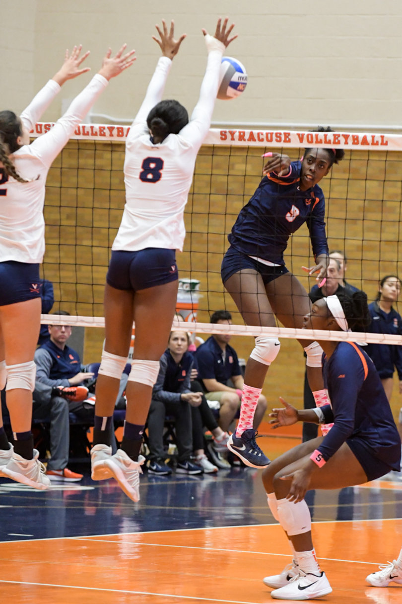 Christina Oyawale racked up six kills on a .500 hitting percentage.