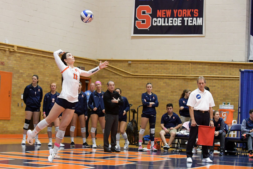 Libero Belle Sand fired two service aces, tied for first among all players.