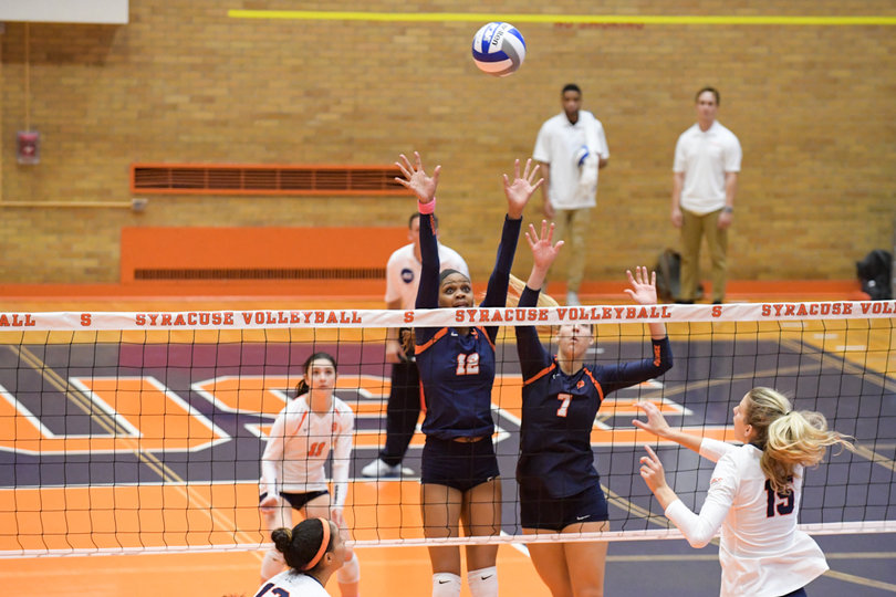Amber Witherspoon and Saada combined for eight of Syracuse's 18 blocks.