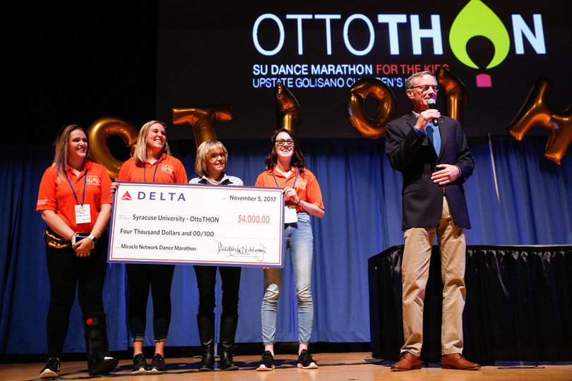 Delta Airlines chose OttoTHON and six other dance marathons to donate money to. The airline donated $4,000.
