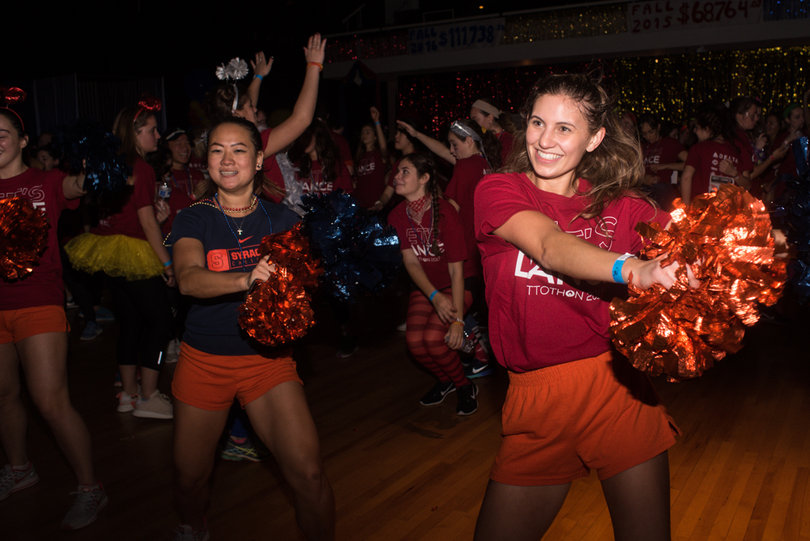 Some dancers had pre-choreographed dances, while others just danced along to the music for 12 hours straight. 
