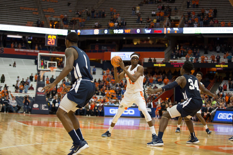 Paschal Chukwu, Syracuse's other center, grabbed seven boards and had three blocks.