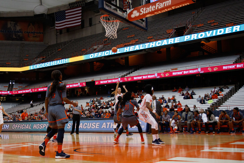 As a team, Syracuse attempted 36 3-pointers. The Orange made six of them (16.7 percent). 