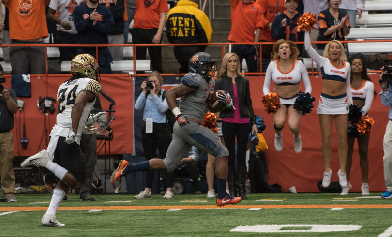 Strickland ripped off a long carry of 43 yards.