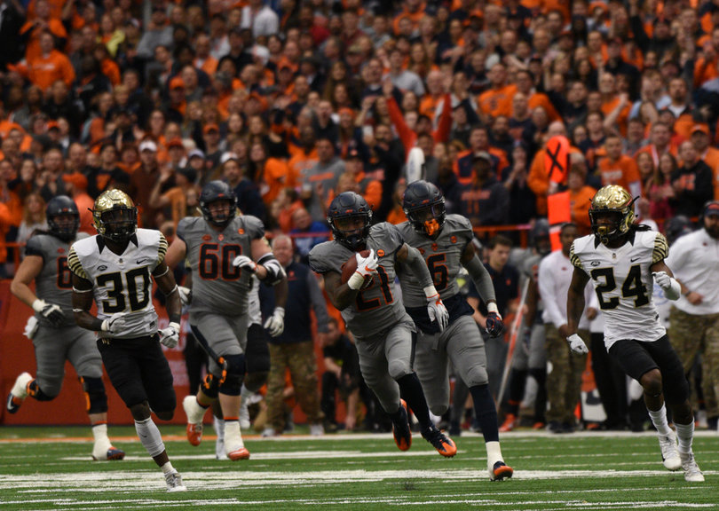 Neal's longest run was 47 yards.