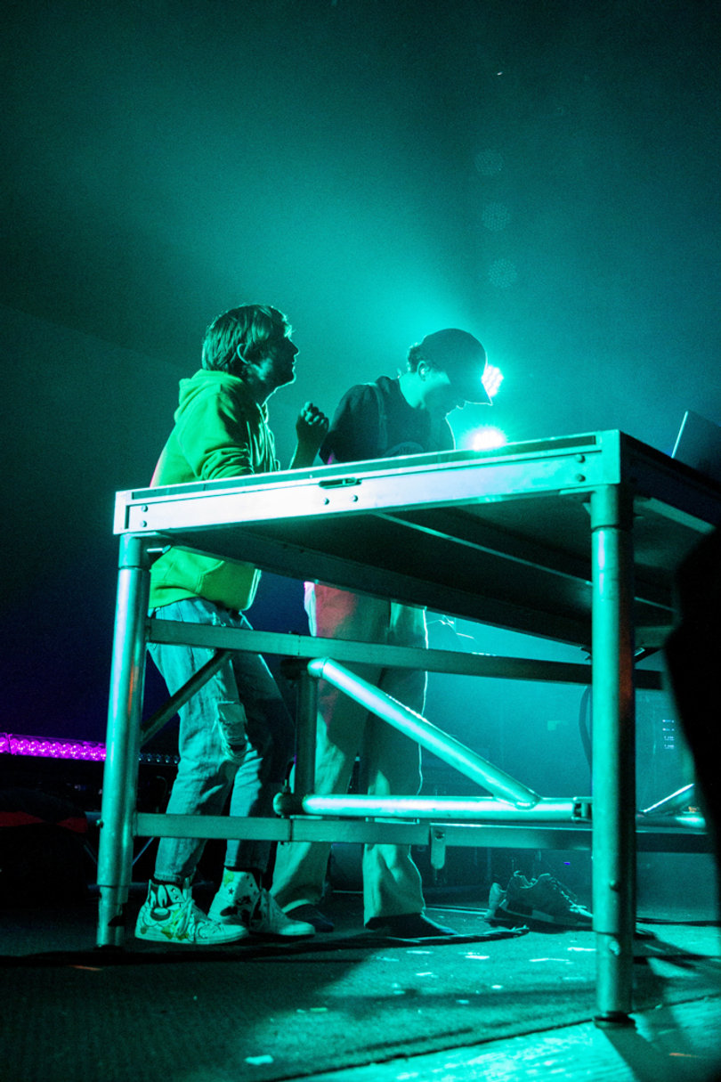 Hauldren and Kennett took full advantage of the crowd’s energy, urging them to jump with their popular remix of Ty Dolla $ign, Future and Rae Sremmurd’s “Blasé” and their own “Weekend.”