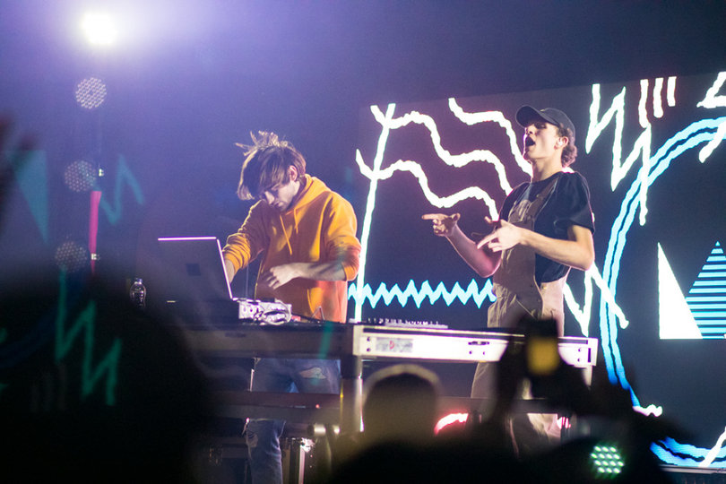 Chicago-based electronic duo Louis The Child made a return to Syracuse Friday night after performing at Mayfest 2016.