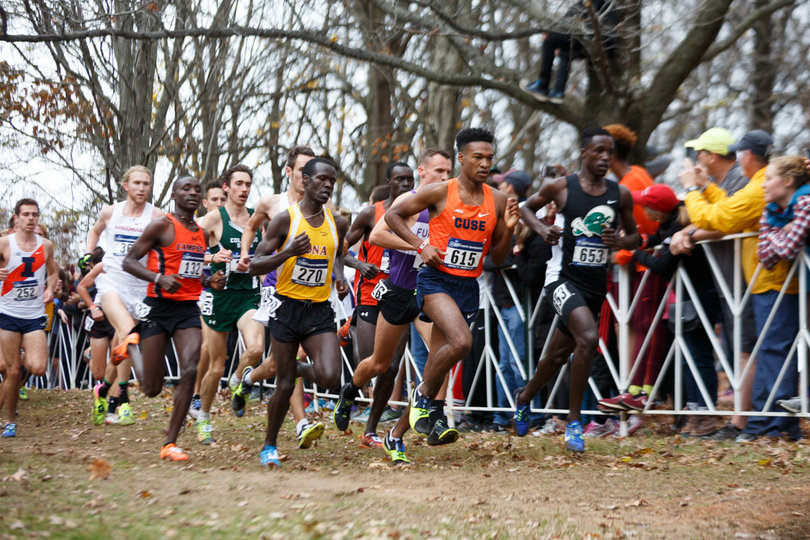 Knight finished in 29:00.1, nudging Northern Arizona's Matthew Baxter by seven-tenths of a second. He averaged a 4:40.2 mile. 