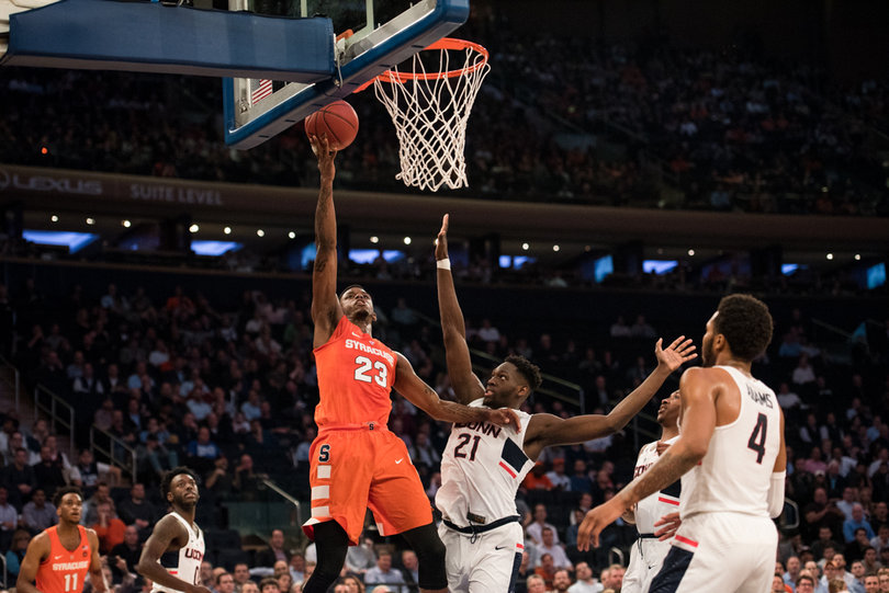 Frank Howard rises for a layup. He shot just 10 percent from the field on Tuesday.