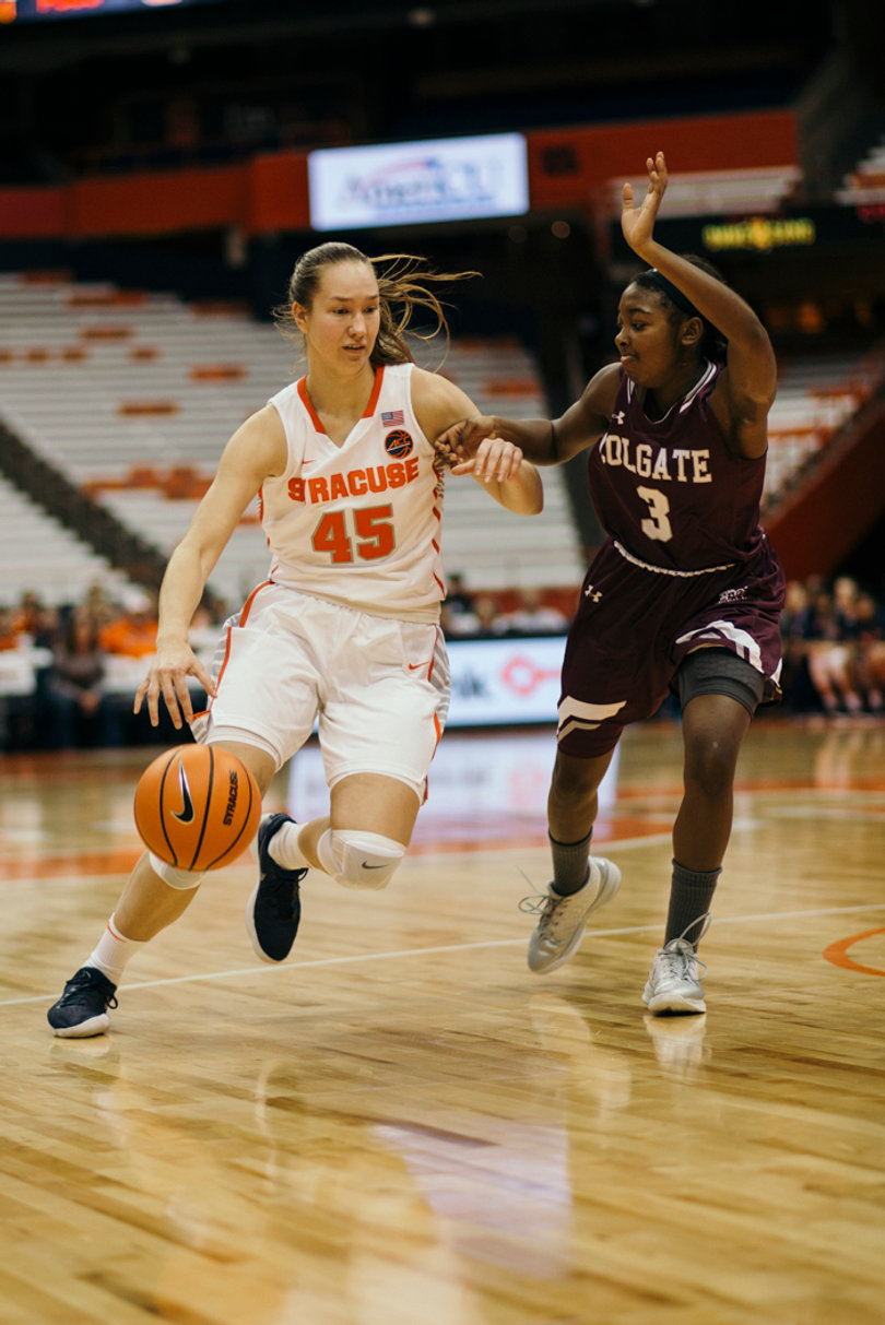 Digna Strautmane tied her season-high in blocks with four.