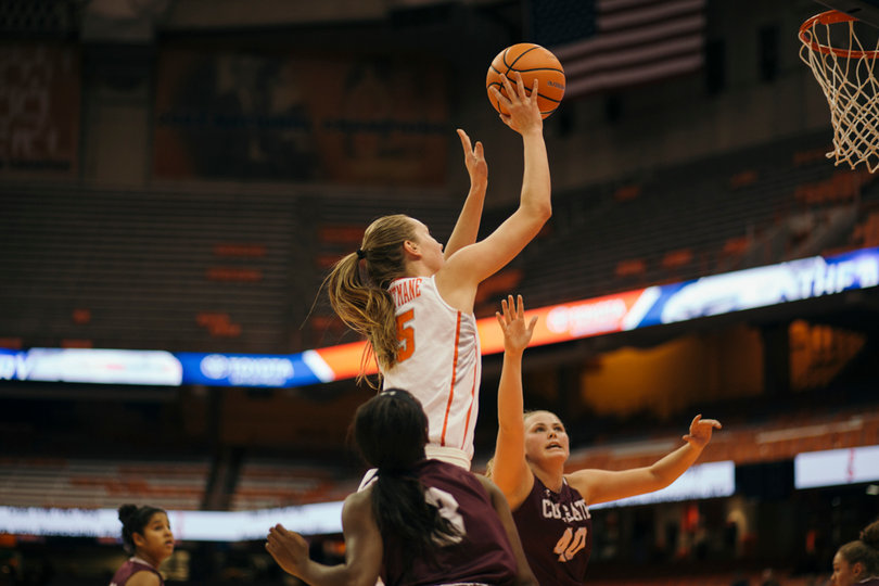 Strautmane scored 11 points.