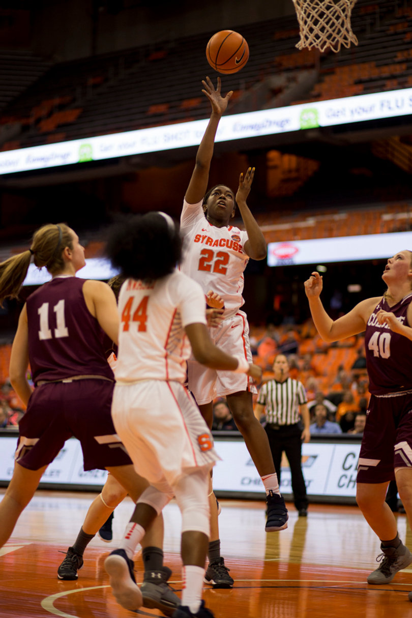 Freshman Amaya Finklea-Guity finished with four points and six rebounds.