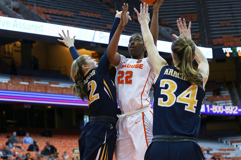 Freshman center Amaya Finklea-Guity  grabbed four rebounds Saturday.