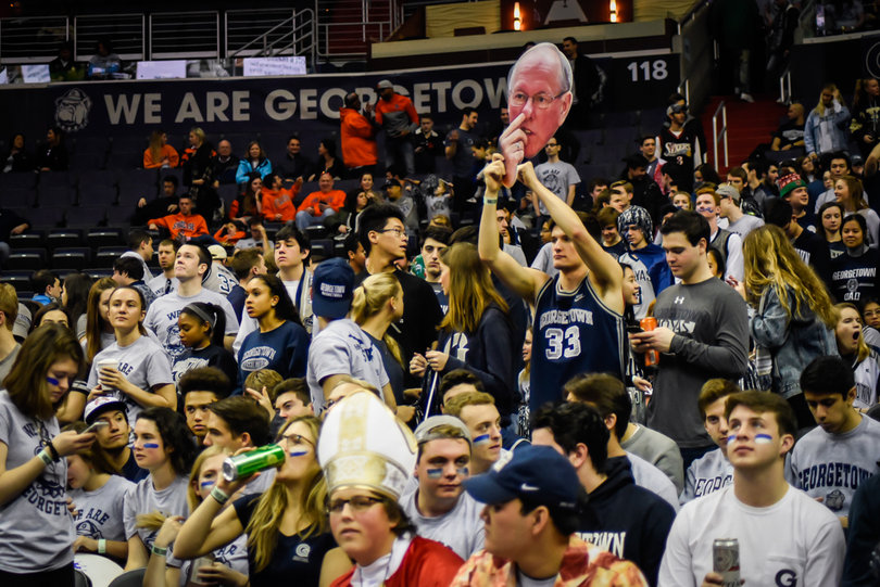 The Georgetown faithful were raucous all day Saturday.