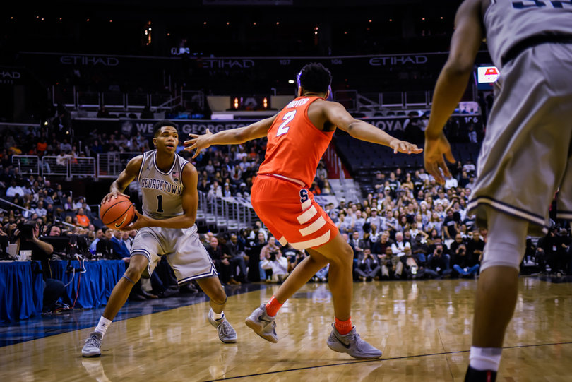 Jamorko Pickett (No. 1) scored 12 points in the contest.