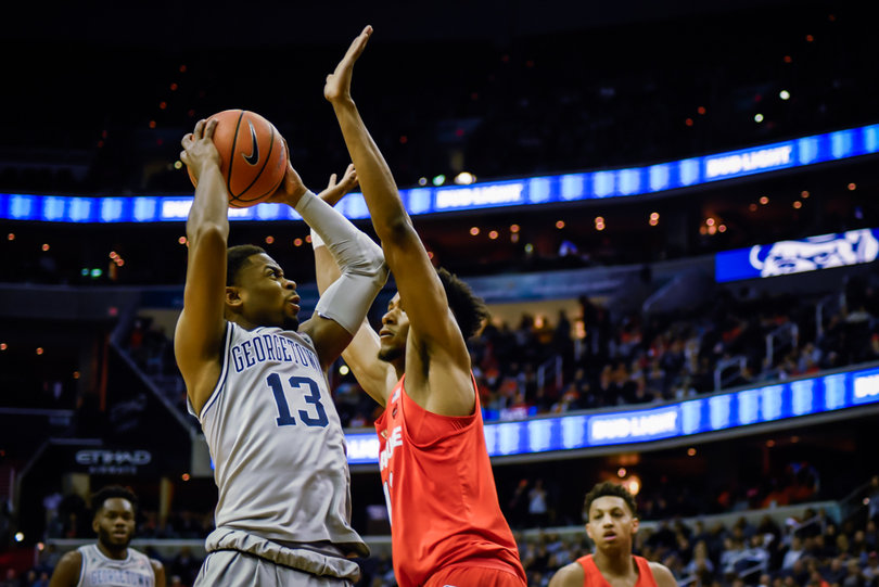 Brissett marks GU's Trey Dickerson.