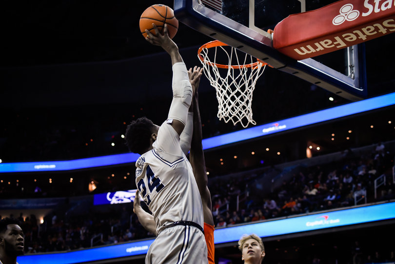Marcus Derrickson dropped 14 points and grabbed eight boards for the Hoyas.