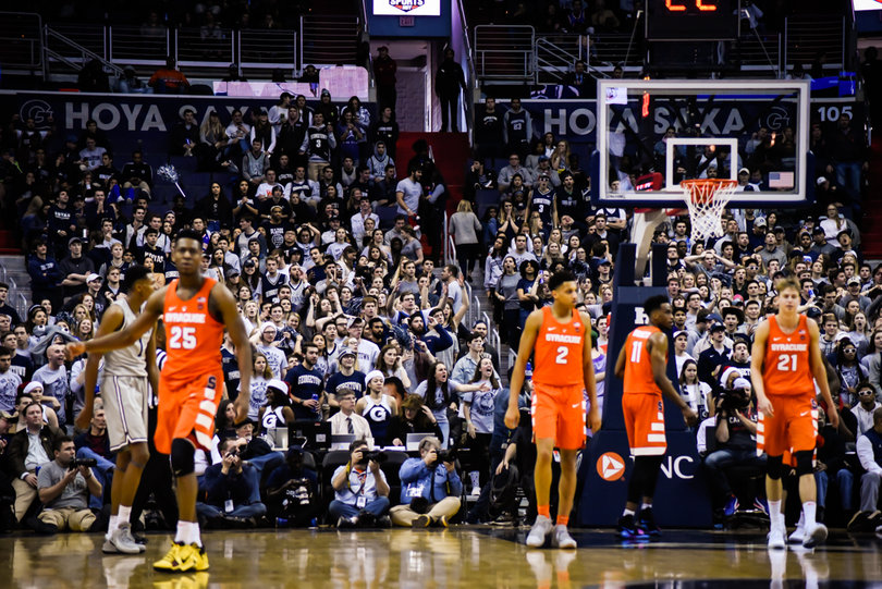 Capital One Arena was a hostile environment for SU from the opening tip.