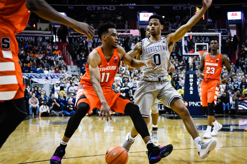 Brissett found success taking the ball to the iron as well as from behind the arc.