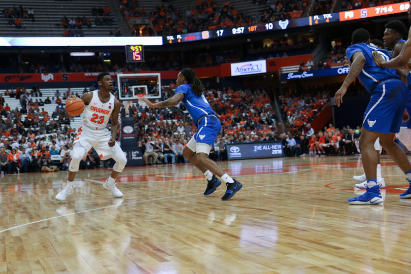 Frank Howard scored 18 points for the Orange in the victory.