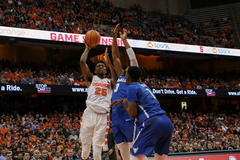 Buffalo sent a second defender to help against Battle for much of the contest.