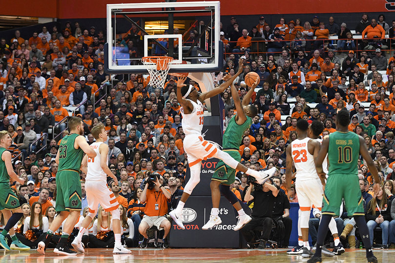 Paschal Chukwu helped limit Notre Dame's offense with four blocks.