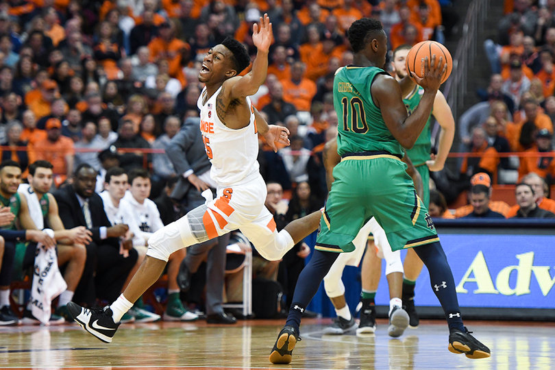 T.J. Gibbs led Notre Dame with 18 points.