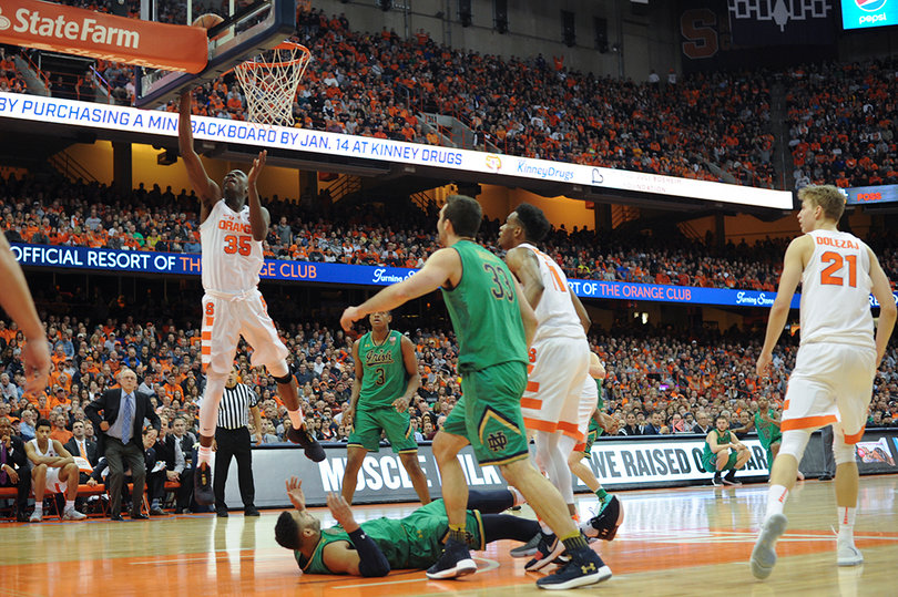 Bourama Sidibe scored four second-half points for SU.