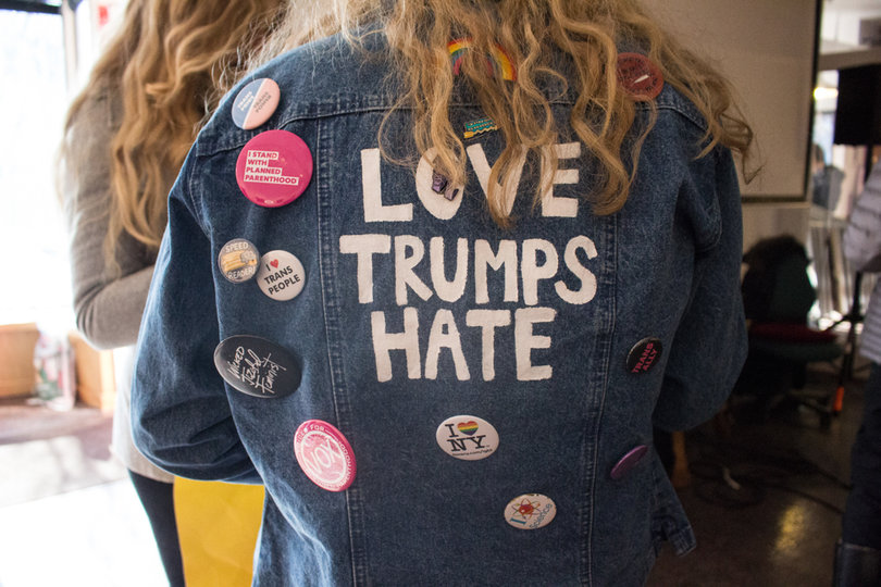 The Syracuse march's organizers said they wanted the demonstration to be a celebration of women's accomplishments. 