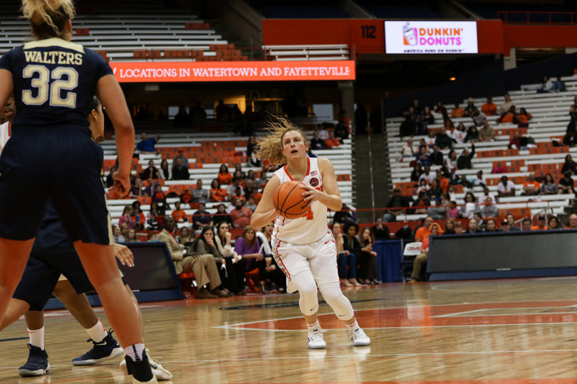 Tiana Mangakahia knocked down two first-half 3s.