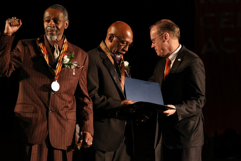 Both co-founders of the Faith Hope Community Center, Arthur Harrison and Ed Beauford, received the Unsung Hero Awards. 