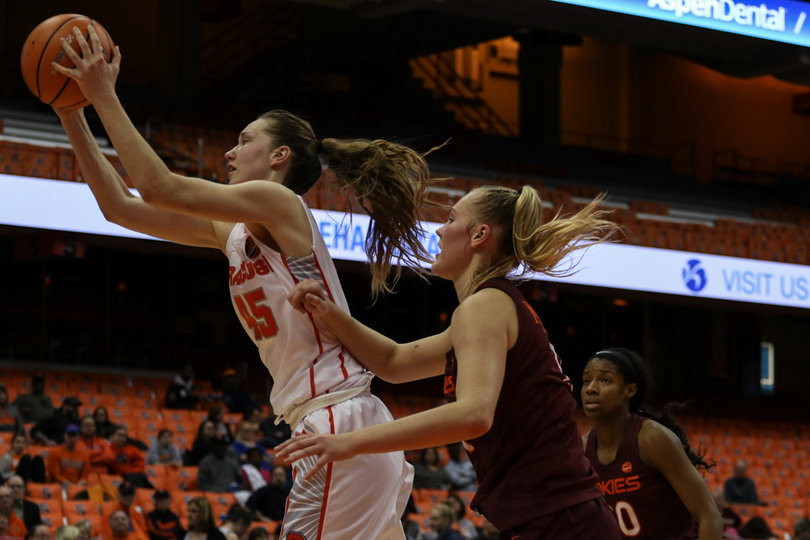 Syracuse scored 30 of its 64 points in the paint. 