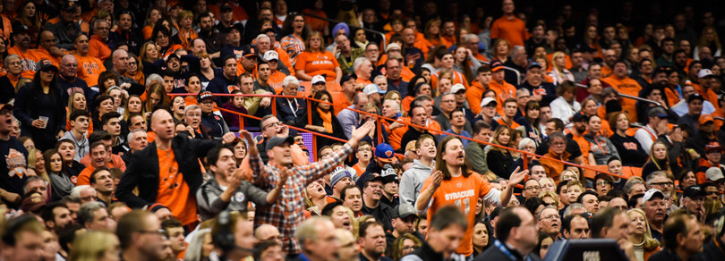 A record crowd came to support the Orange in the Dome on Saturday.