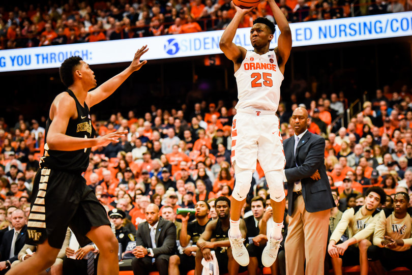 Battle went 3-of-4 from 3.