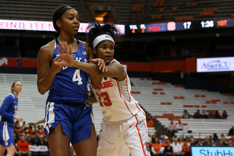 Duke's Lexie Brown led the Blue Devils with 20 points in the contest.