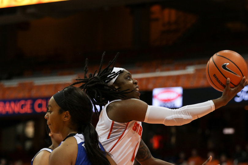 Fox snatched three defensive rebounds in the Syracuse win.