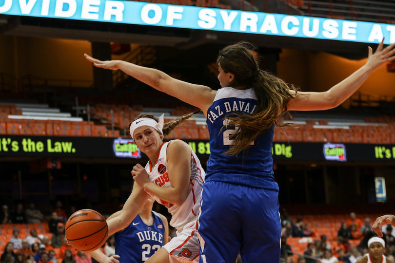 Mangakahia had the second-highest usage rate for Syracuse behind Isis Young.