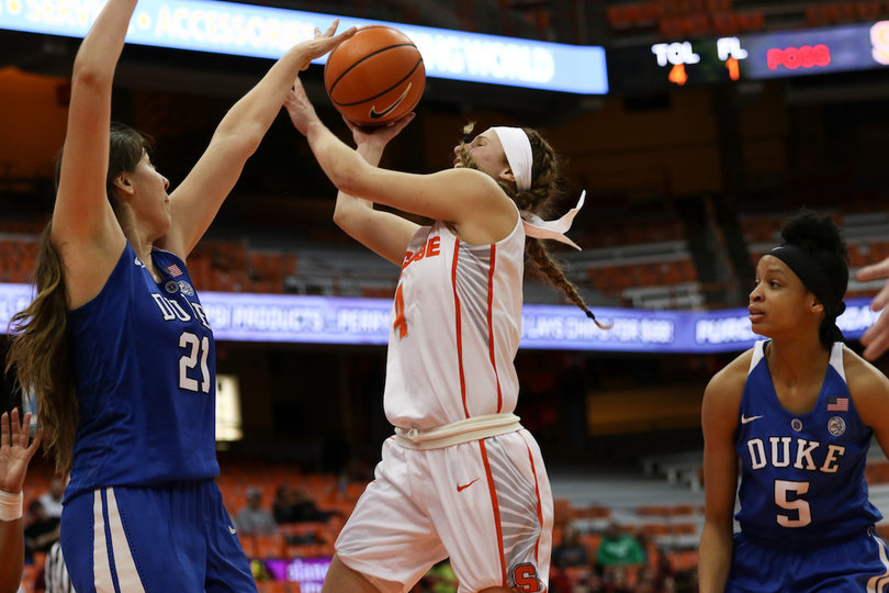 Duke blocked four Syracuse shots on Thursday night.