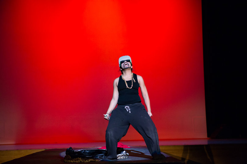 Javier Jugador – which translates to Javier the Player – during his performance.