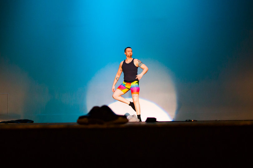 One of the judges, Rocky Eclipse, performed after a 10-minute break.