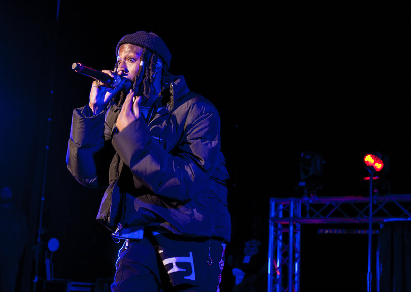 Bada$$ performed a concert on the stage in Goldstein Auditorium where, earlier that day, he was a speaker on the social justice panel.