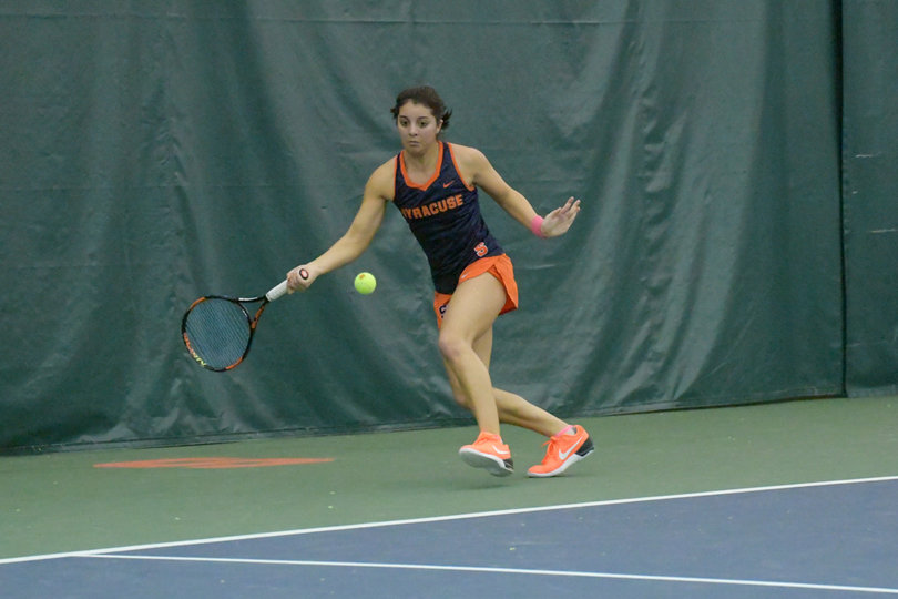 Ramirez won her first singles match 6-1, 2-6, 6-3.