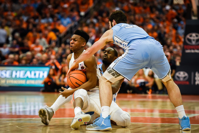 Battle turned the ball over the most for SU, finishing with four giveaways.