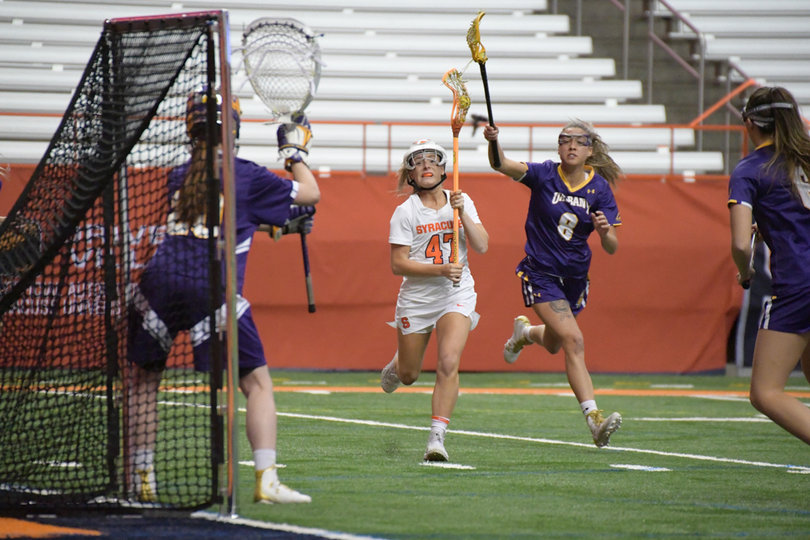 It seemed no matter what Albany's defense did, Syracuse still found ways to score. 