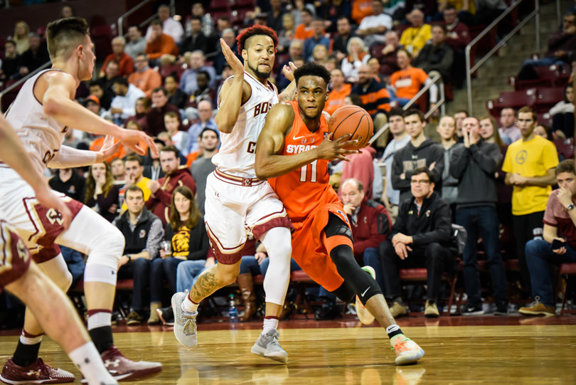 Brissett attacks off the dribble.
