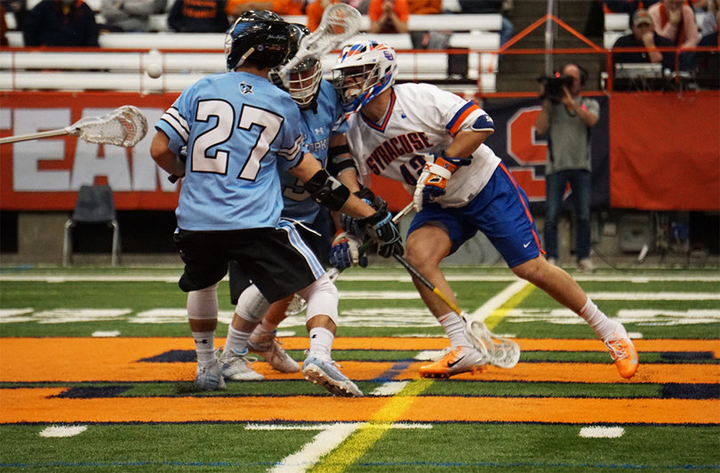 Johns Hopkins won 18 faceoffs on Saturday in its win.