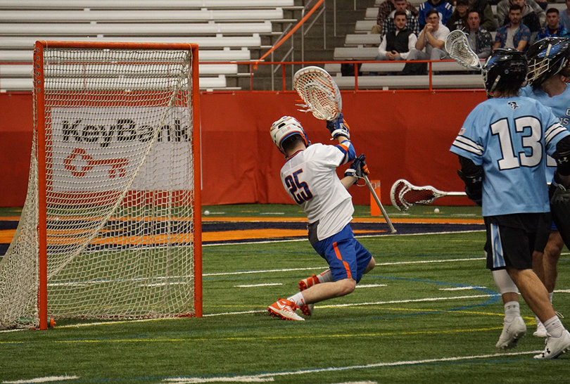 Dom Madonna allowed 17 of the 18 Blue Jays' goals.