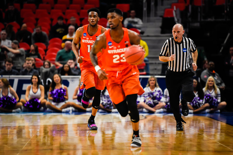 Howard looks to push up the floor in transition. Boeheim said after the game that SU was not effective in transition. 
