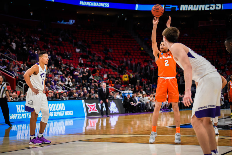 Matthew Moyer played seven minutes after Dolezaj fouled out. 
