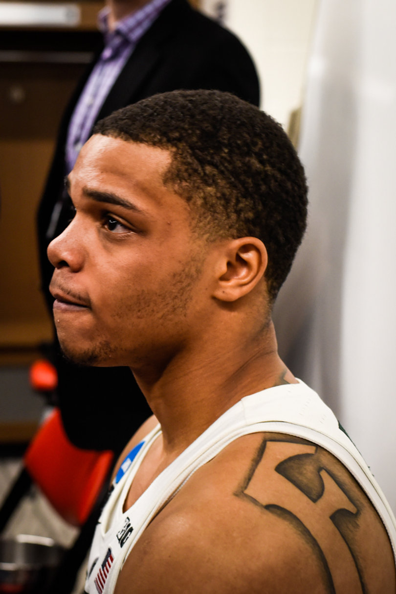 MSU star Miles Bridges after the game was subdued: "Life goes on."